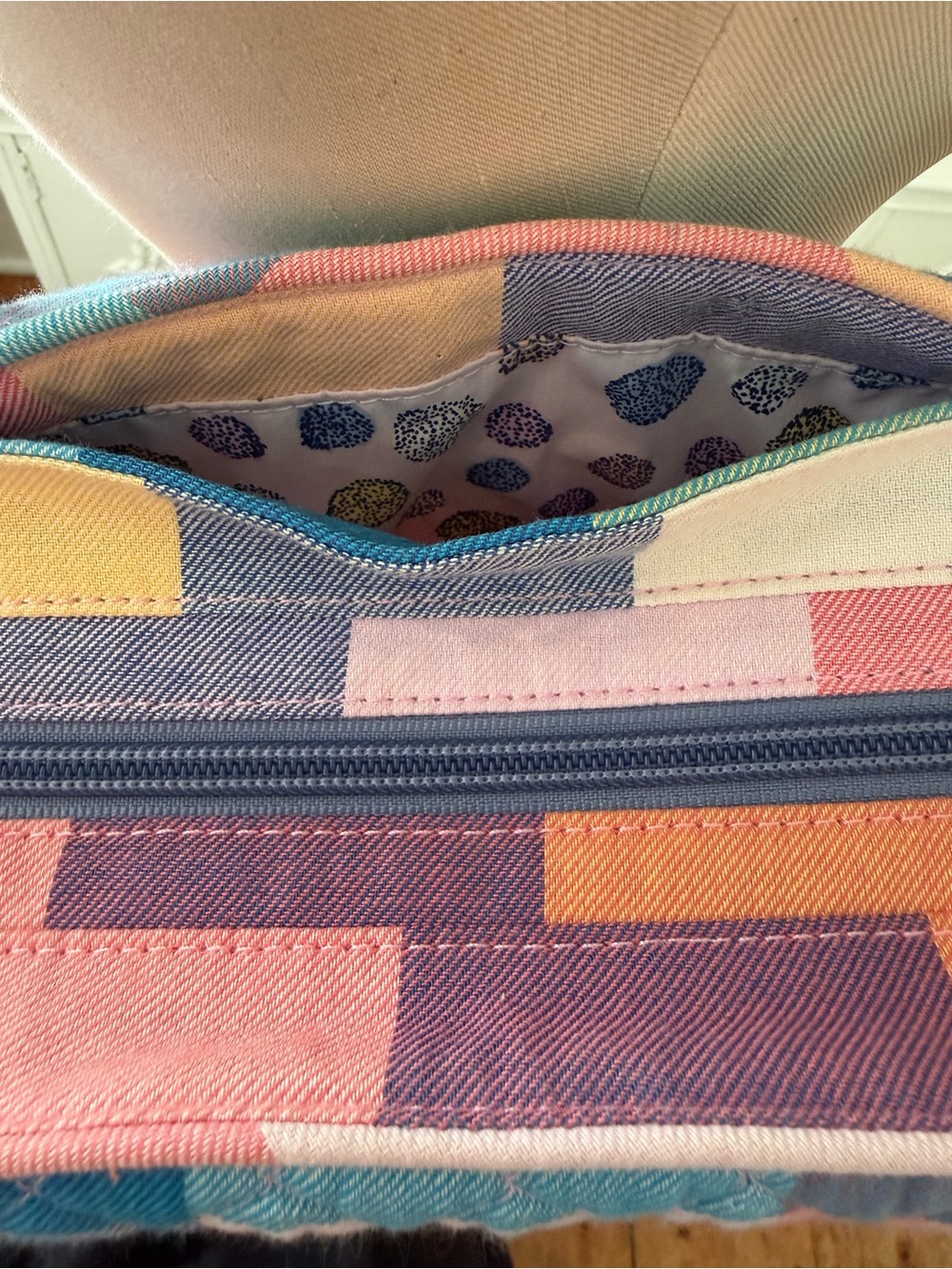 Vera Bradley Retired Tropics Print
Pastel Plaid Quilted Tote Bag - Picture 10 of 10